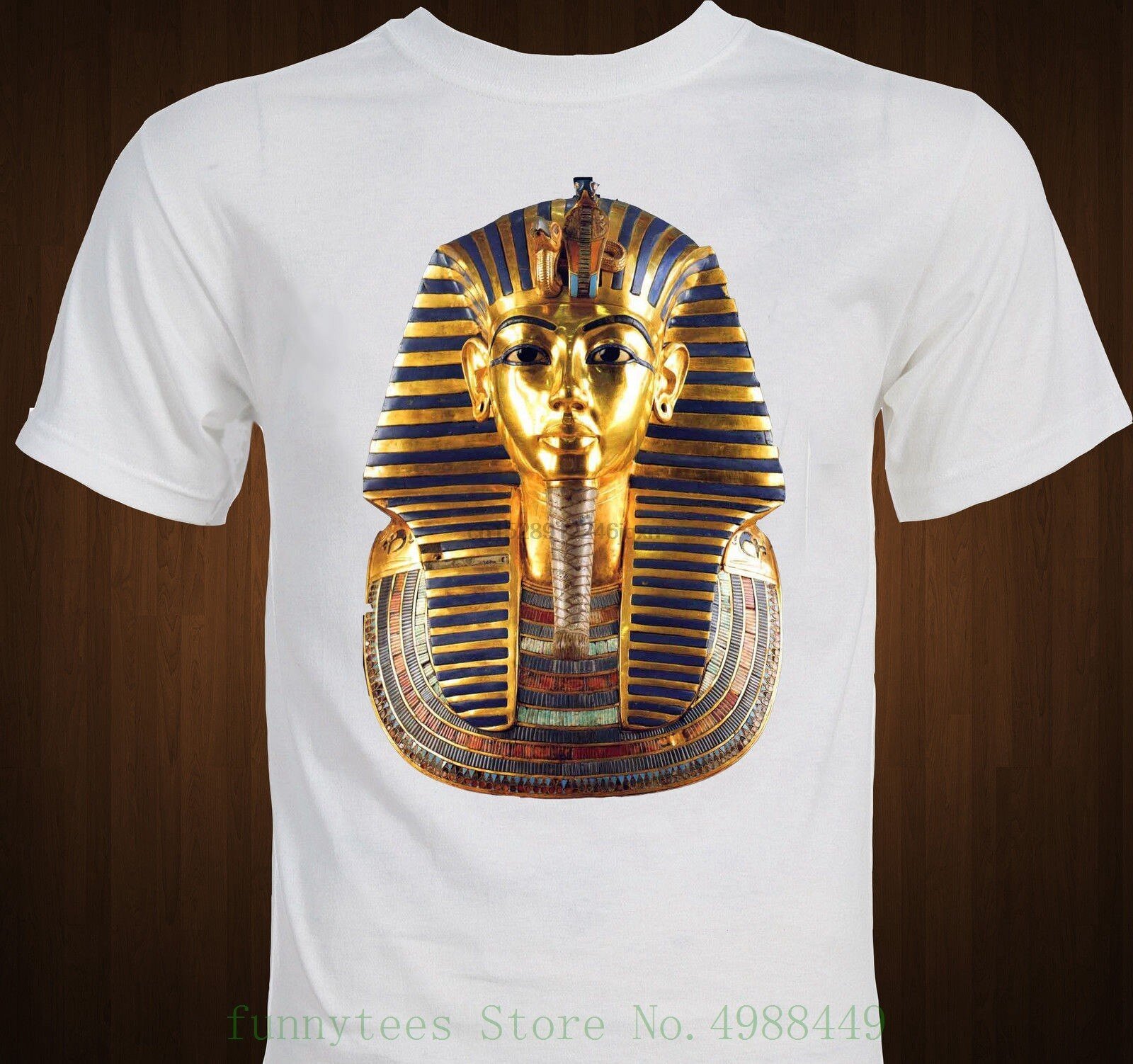 Ancient Egypt - King Tut - Egyptian Art T Shirt 2019 Short Sleeve Cotton T Shirts Man Clothing
