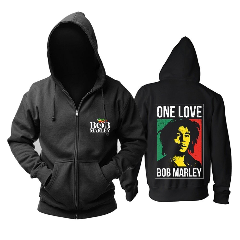 7 designs Bob Marley zipper Sweatshirt Rock Vintage hoodies brand shell jacket sudadera Punk fleece Reggae musician jazz R&B