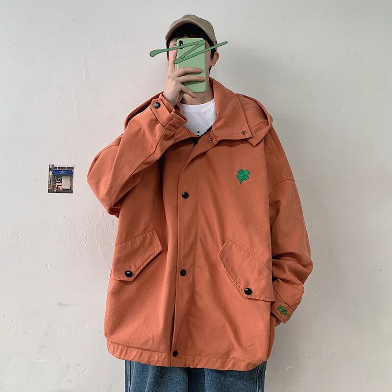 2020 new personality fashion embroidered loose casual jacket trend coat men jaket reggae Favourite discount Free shipping
