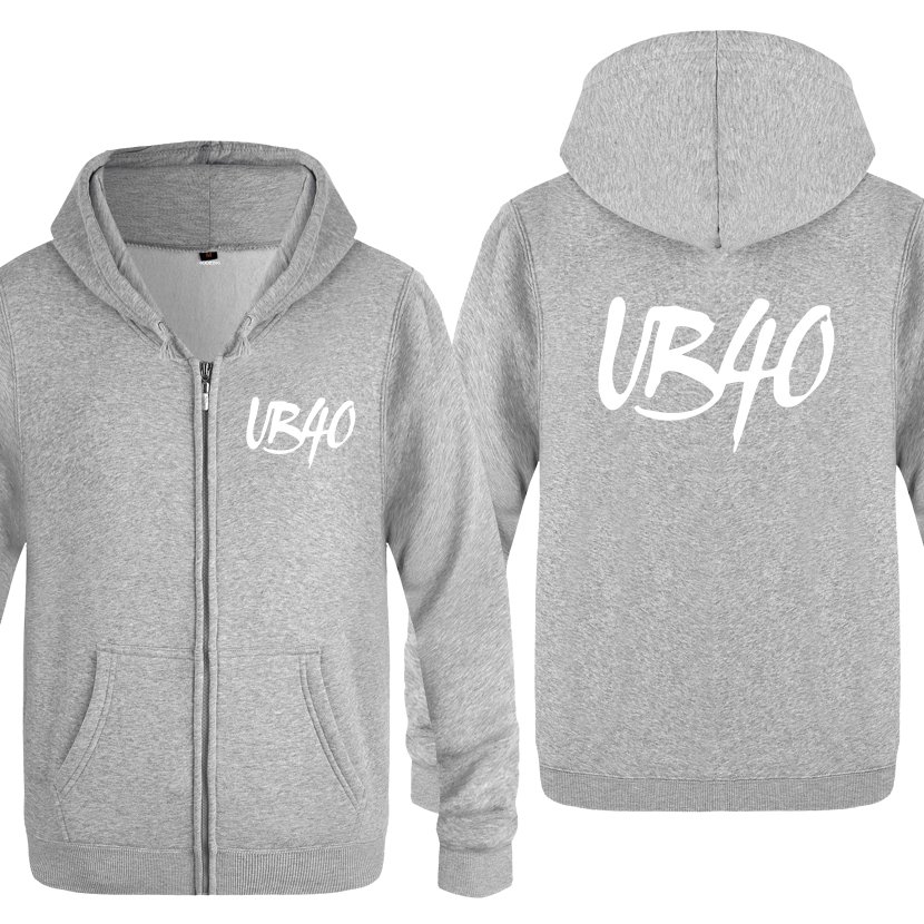 UB40 Reggae Pop Hoodie Sweatshirts Men Fashion Mens Long Sleeve Zipper Jackets Hooded Fleece Hoodies Cardigans Coat