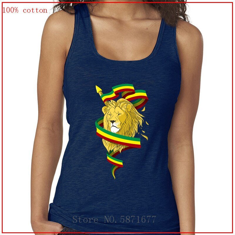 Reggae Lion Zion Rasta Lion tank top women shirts women ladies vest tank tops shirts women brandy melville tops clothes women
