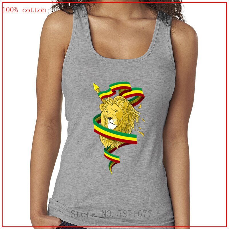 Reggae Lion Zion Rasta Lion tank top women shirts women ladies vest tank tops shirts women brandy melville tops clothes women