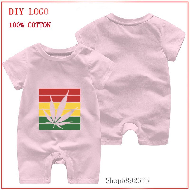 2020 New summer baby boys romper short sleeve rompers newborn baby clothes weed leaf rasta pajamas for baby girl infant clothing 2020 New summer baby boys romper short sleeve rompers newborn baby clothes weed leaf rasta pajamas for baby girl infant clothing