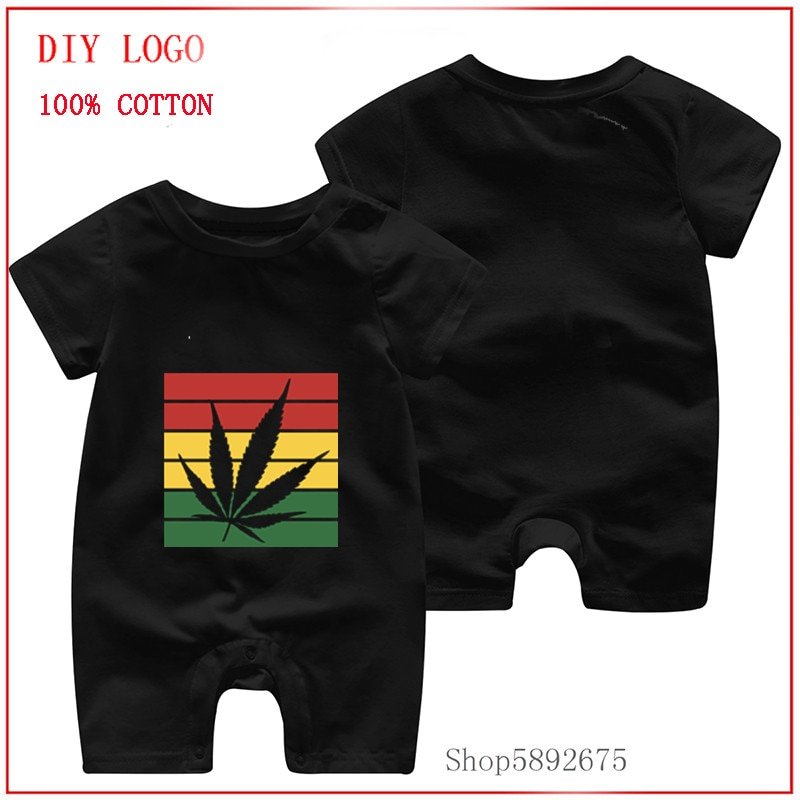 2020 New summer baby boys romper short sleeve rompers newborn baby clothes weed leaf rasta pajamas for baby girl infant clothing 2020 New summer baby boys romper short sleeve rompers newborn baby clothes weed leaf rasta pajamas for baby girl infant clothing