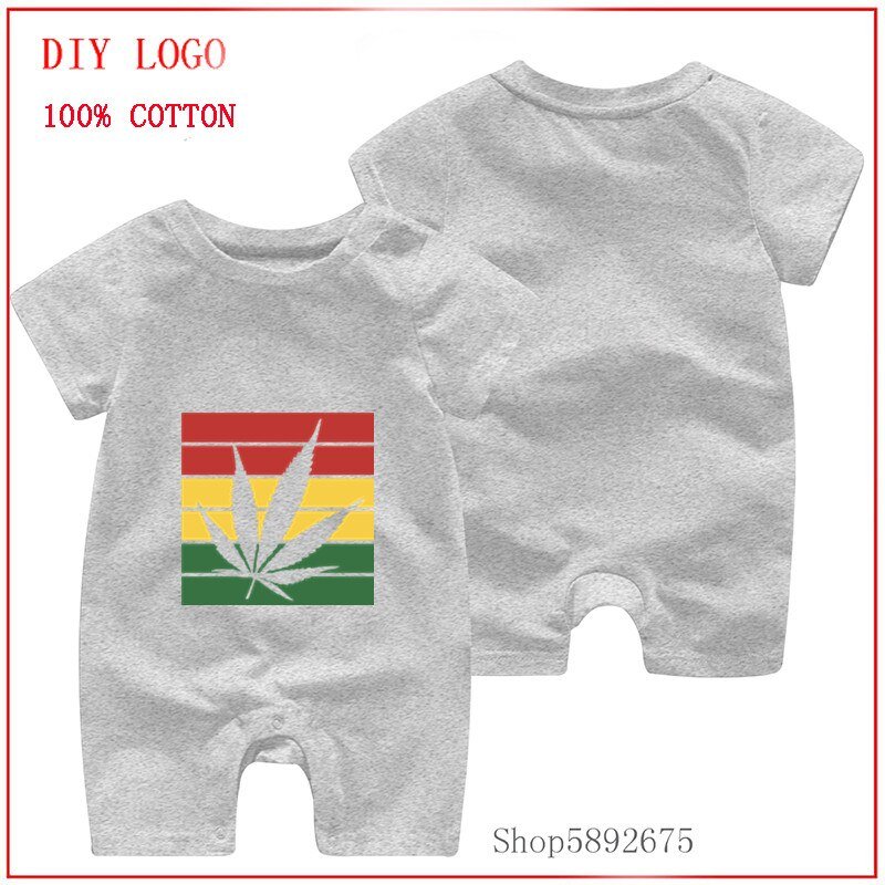 2020 New summer baby boys romper short sleeve rompers newborn baby clothes weed leaf rasta pajamas for baby girl infant clothing 2020 New summer baby boys romper short sleeve rompers newborn baby clothes weed leaf rasta pajamas for baby girl infant clothing