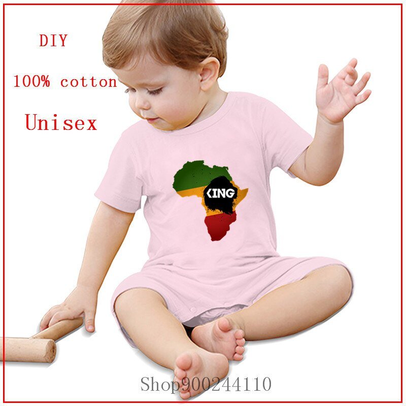 Newborn Summer Rasta Rastafari Lion King African Flag Bodysuits baby Infant Toddler Baby Boy Girl Cotton Romper Jumpsuit Clothes