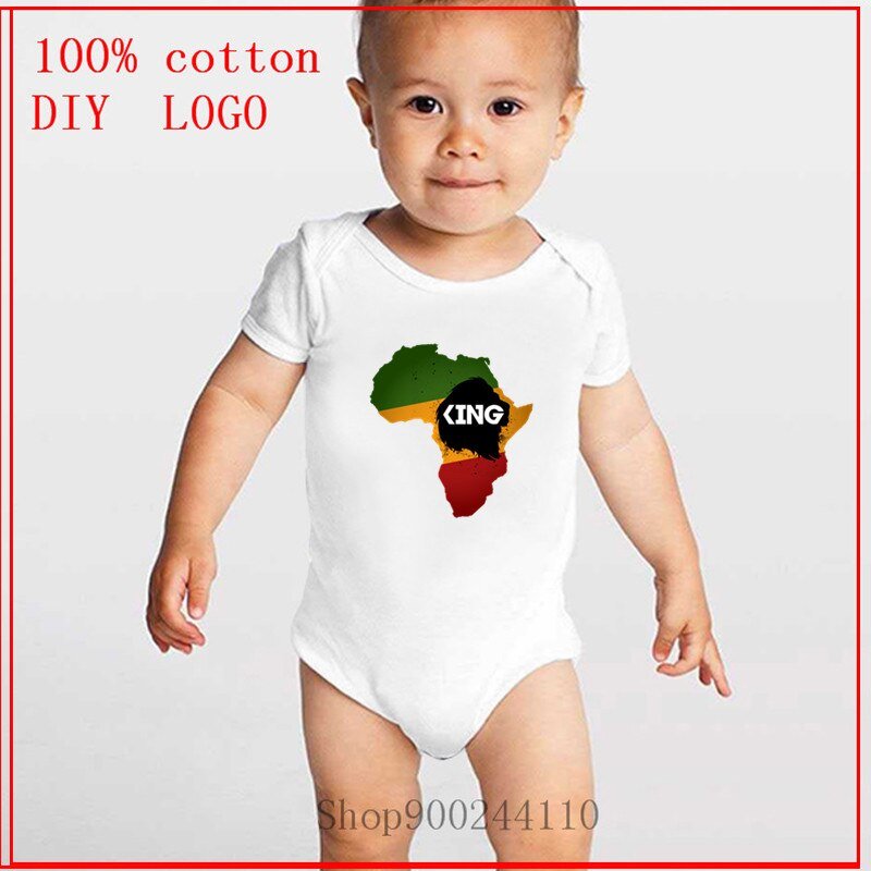 Newborn Summer Rasta Rastafari Lion King African Flag Bodysuits baby Infant Toddler Baby Boy Girl Cotton Romper Jumpsuit Clothes