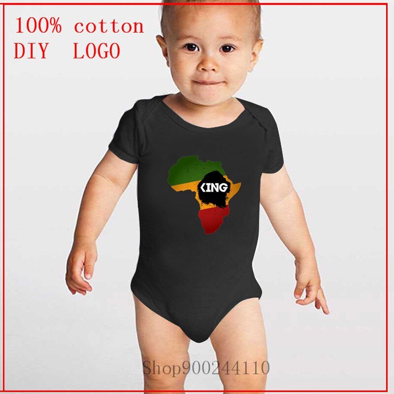 Newborn Summer Rasta Rastafari Lion King African Flag Bodysuits baby Infant Toddler Baby Boy Girl Cotton Romper Jumpsuit Clothes