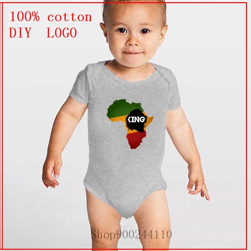 Newborn Summer Rasta Rastafari Lion King African Flag Bodysuits baby Infant Toddler Baby Boy Girl Cotton Romper Jumpsuit Clothes