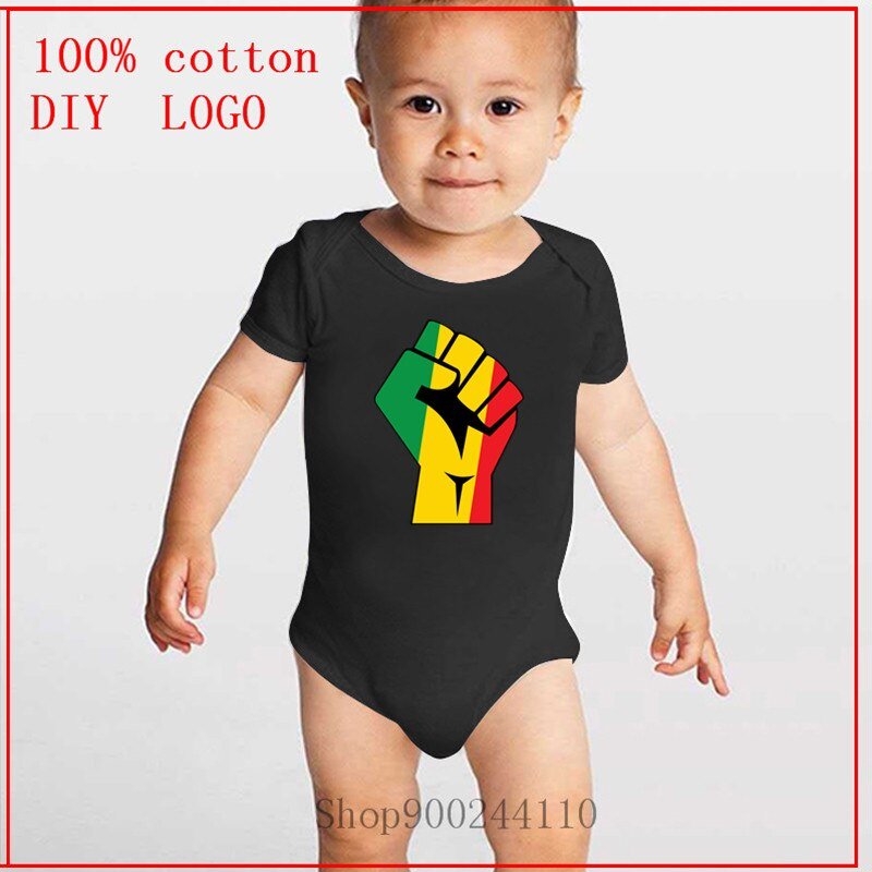 Cute Newborn Rasta Power Children Baby Girl Clothes Baby Bodysuit Infant Beby Jumpsuits Sunsuit Kids Summer Clothing Print 0-24M