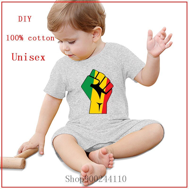 Cute Newborn Rasta Power Children Baby Girl Clothes Baby Bodysuit Infant Beby Jumpsuits Sunsuit Kids Summer Clothing Print 0-24M