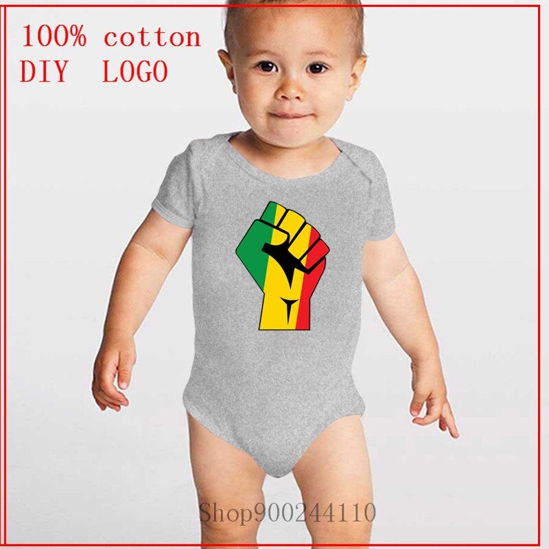 Cute Newborn Rasta Power Children Baby Girl Clothes Baby Bodysuit Infant Beby Jumpsuits Sunsuit Kids Summer Clothing Print 0-24M