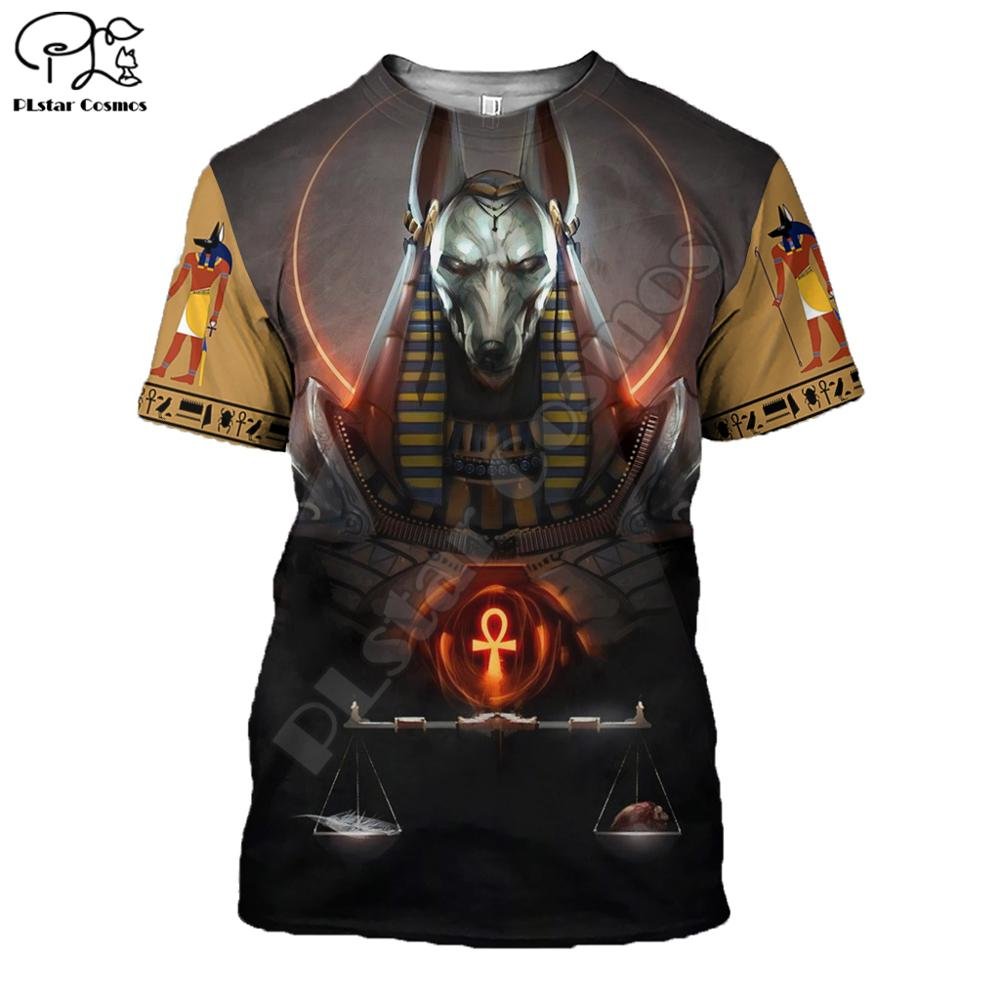 Plstar Cosmos Horus Oude Horus Egyptische God Oog Van Egypte Farao Anubis Gezicht 3d Gedrukt T-shirt Mannen/Vrouwen Unisex streetwear