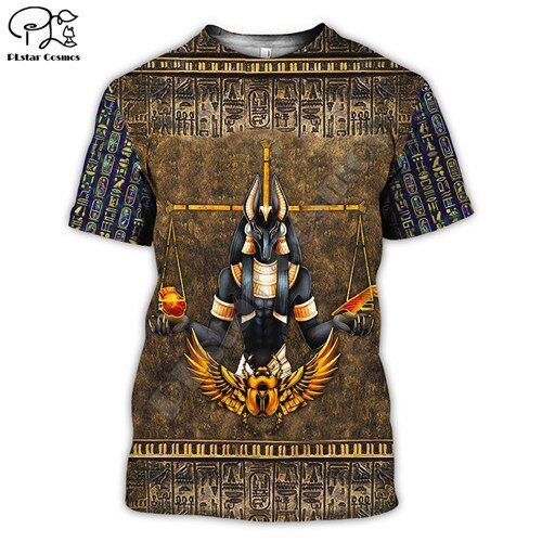Plstar Cosmos Horus Oude Horus Egyptische God Oog Van Egypte Farao Anubis Gezicht 3d Gedrukt T-shirt Mannen/Vrouwen Unisex streetwear