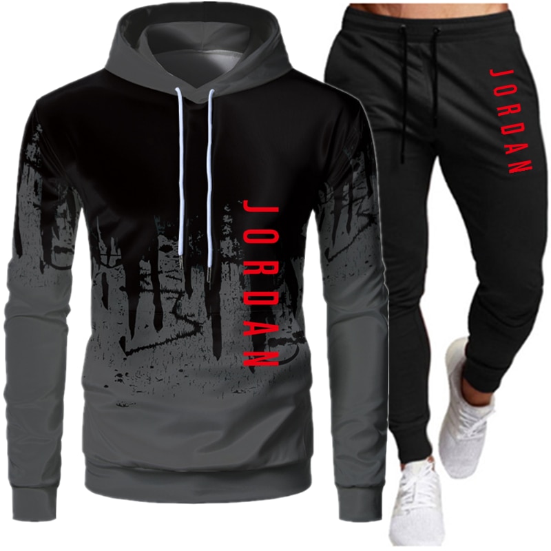 2 Stuks Sets Trainingspak Mannen Hooded Sweater + Broek Capuchon Sportwear Pak Ropa Hombre Casual Mannen Kleding Maat S-4XL 2 Stuks Sets Trainingspak Mannen Hooded Sweater + Broek Capuchon Sportwear Pak Ropa Hombre Casual Mannen Kleding Maat S-4XL