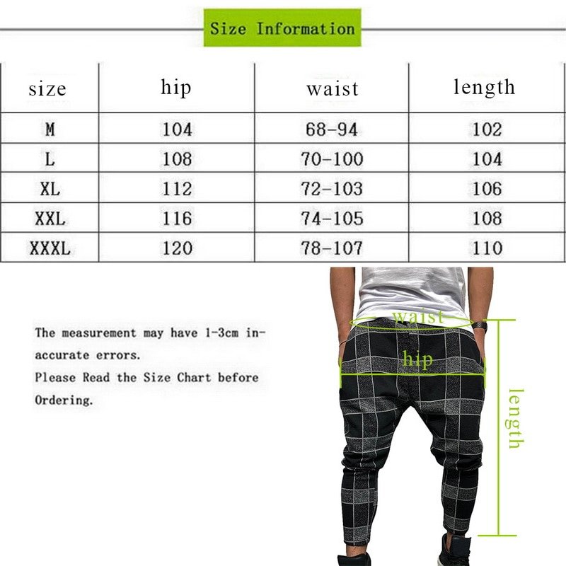 Plaid Gedrukt Casual Harembroek Streetwear Mannen Hip Hop Baggy Broek Vintage Wijde Pijpen Broek Pantalones Hombre Jogger Joggingbroek