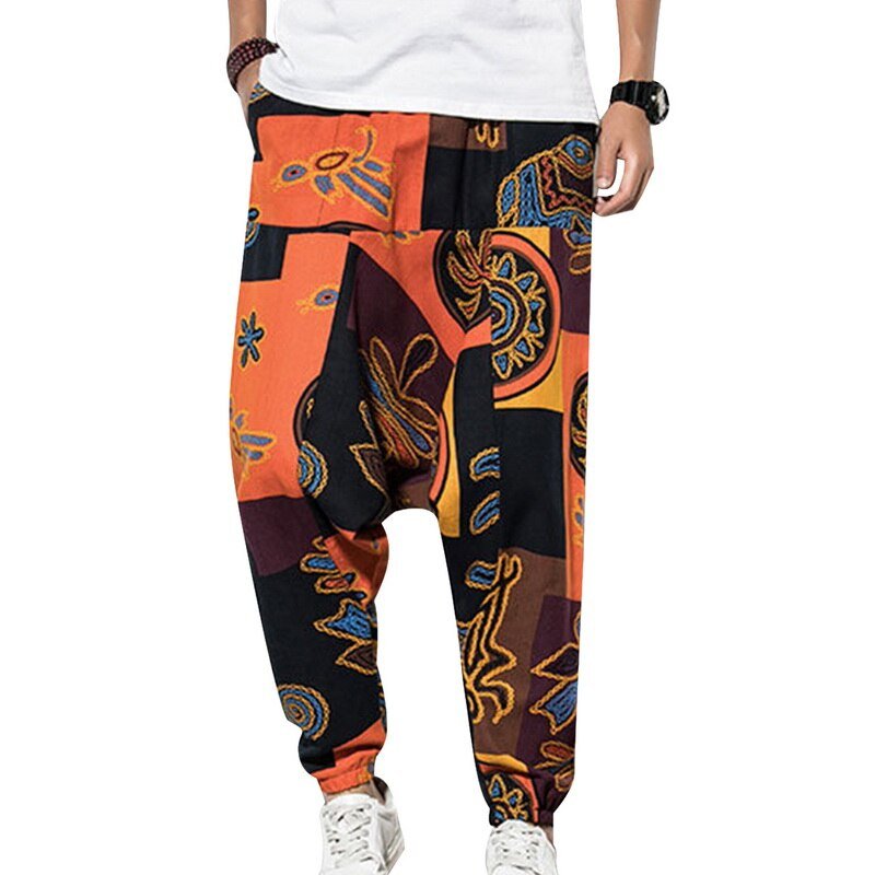 Plaid Gedrukt Casual Harembroek Streetwear Mannen Hip Hop Baggy Broek Vintage Wijde Pijpen Broek Pantalones Hombre Jogger Joggingbroek