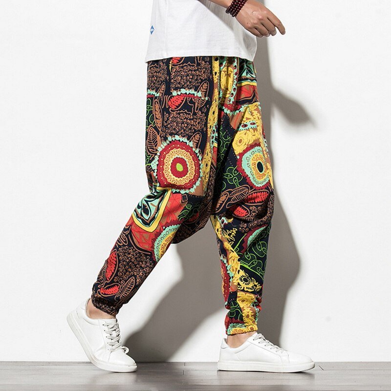 Plaid Gedrukt Casual Harembroek Streetwear Mannen Hip Hop Baggy Broek Vintage Wijde Pijpen Broek Pantalones Hombre Jogger Joggingbroek