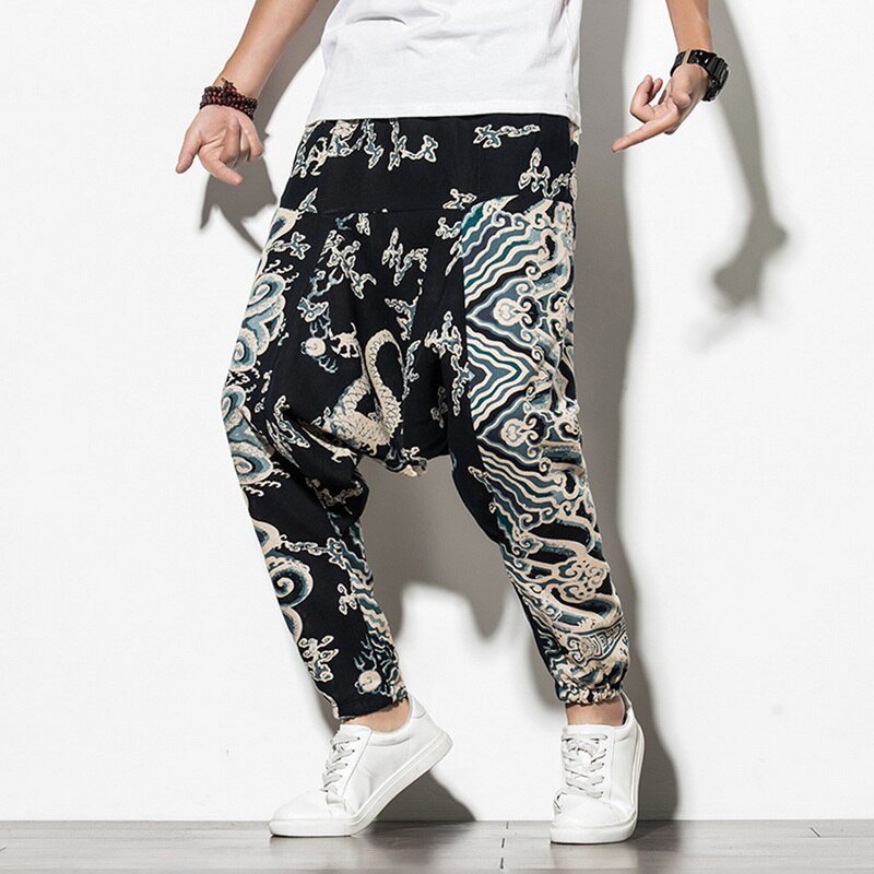 Plaid Gedrukt Casual Harembroek Streetwear Mannen Hip Hop Baggy Broek Vintage Wijde Pijpen Broek Pantalones Hombre Jogger Joggingbroek