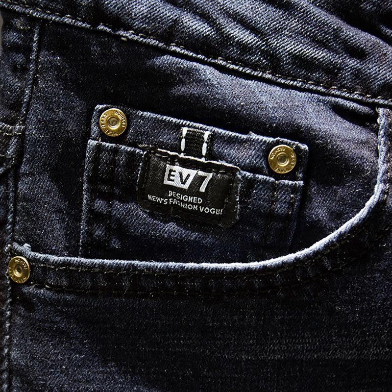 Laamei Heren Jeans Gaten Verzwakte Hiphop Ripped Lichtblauw Skinny Stretch Slanke Streetwear Verontruste Moto Biker Mannelijke Denim Broek