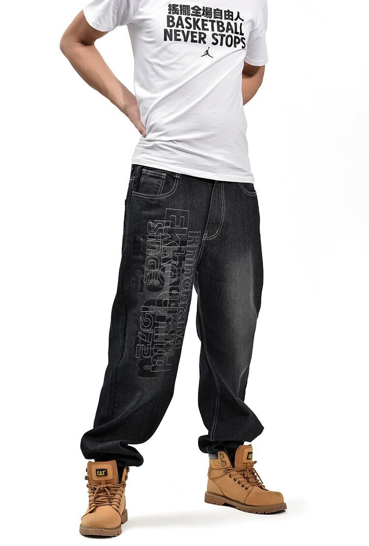 2019 CHOLYL Man losse jeans hiphop skateboard jeans baggy broek denim broek hip hop mannen ad rap jeans 4 Seizoenen big size 30-46 2019 CHOLYL Man losse jeans hiphop skateboard jeans baggy broek denim broek hip hop mannen ad rap jeans 4 Seizoenen big size 30-46