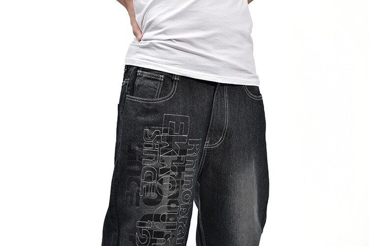 2019 CHOLYL Man losse jeans hiphop skateboard jeans baggy broek denim broek hip hop mannen ad rap jeans 4 Seizoenen big size 30-46 2019 CHOLYL Man losse jeans hiphop skateboard jeans baggy broek denim broek hip hop mannen ad rap jeans 4 Seizoenen big size 30-46