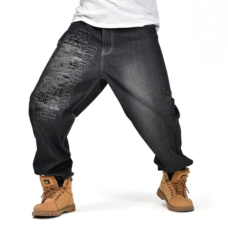 2019 CHOLYL Man losse jeans hiphop skateboard jeans baggy broek denim broek hip hop mannen ad rap jeans 4 Seizoenen big size 30-46 2019 CHOLYL Man losse jeans hiphop skateboard jeans baggy broek denim broek hip hop mannen ad rap jeans 4 Seizoenen big size 30-46