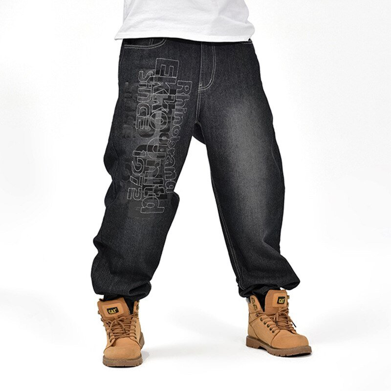 2019 CHOLYL Man losse jeans hiphop skateboard jeans baggy broek denim broek hip hop mannen ad rap jeans 4 Seizoenen big size 30-46 2019 CHOLYL Man losse jeans hiphop skateboard jeans baggy broek denim broek hip hop mannen ad rap jeans 4 Seizoenen big size 30-46