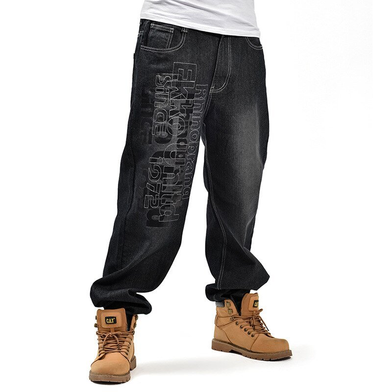 2019 CHOLYL Man losse jeans hiphop skateboard jeans baggy broek denim broek hip hop mannen ad rap jeans 4 Seizoenen big size 30-46 2019 CHOLYL Man losse jeans hiphop skateboard jeans baggy broek denim broek hip hop mannen ad rap jeans 4 Seizoenen big size 30-46
