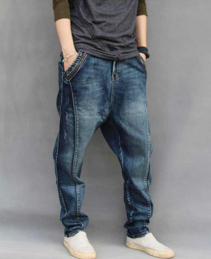 Broek mannelijke skinny harembroek plus size lente hiphop jeans mannelijke losse Hiphop harlan 4XL 5XL 6XL Broek mannelijke skinny harembroek plus size lente hiphop jeans mannelijke losse Hiphop harlan 4XL 5XL 6XL