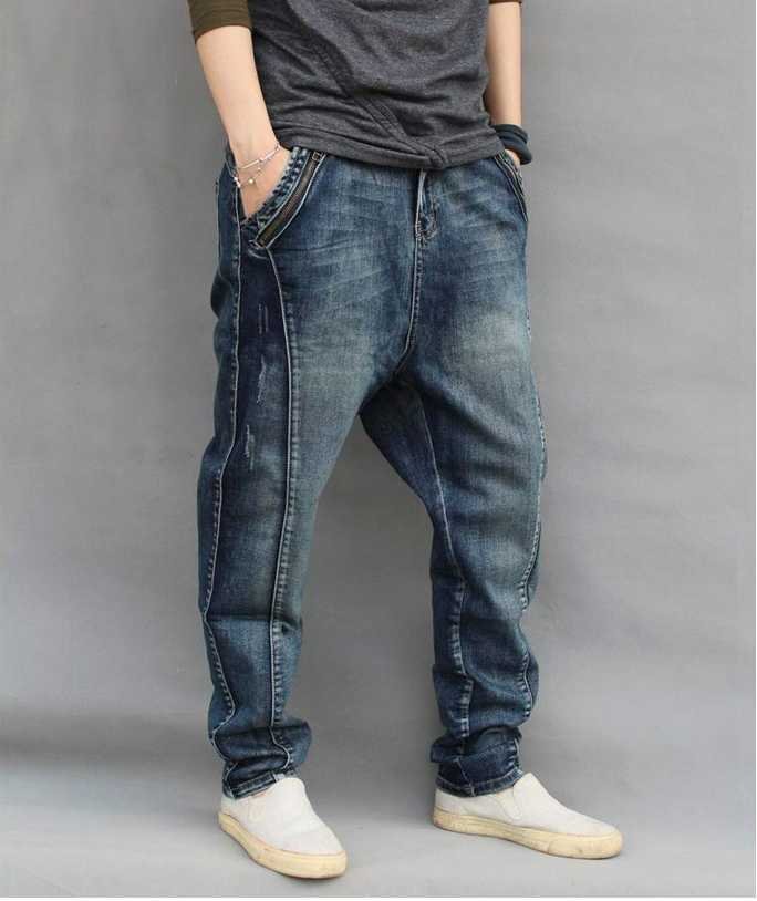 Broek mannelijke skinny harembroek plus size lente hiphop jeans mannelijke losse Hiphop harlan 4XL 5XL 6XL Broek mannelijke skinny harembroek plus size lente hiphop jeans mannelijke losse Hiphop harlan 4XL 5XL 6XL