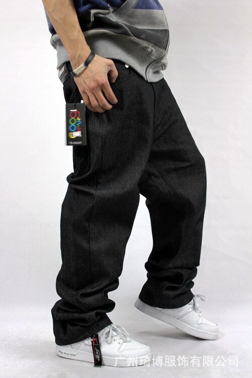2020 Losse Hiphop Jeans Mannen Gedrukt Jeans Mannen Jurk Grote Werven Tij Rechte Broek Hip-Hop Hiphop hip-Hop Kleding Massaal