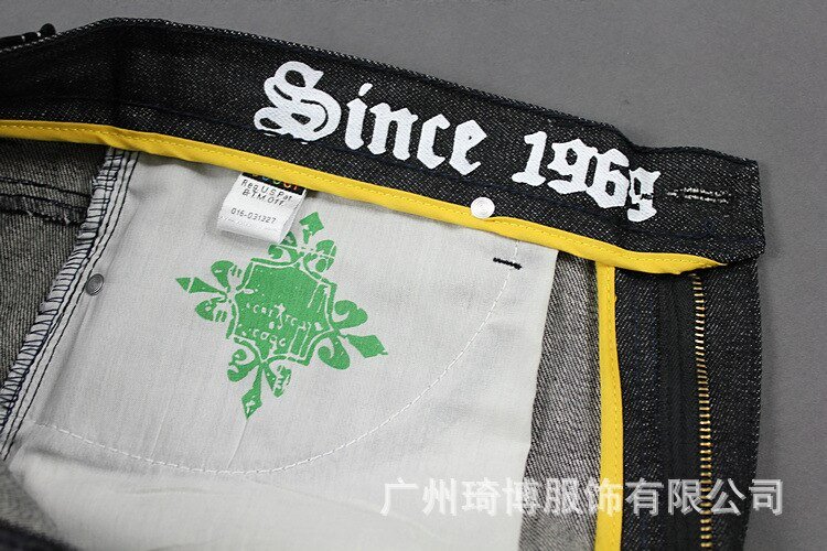 2020 Losse Hiphop Jeans Mannen Gedrukt Jeans Mannen Jurk Grote Werven Tij Rechte Broek Hip-Hop Hiphop hip-Hop Kleding Massaal