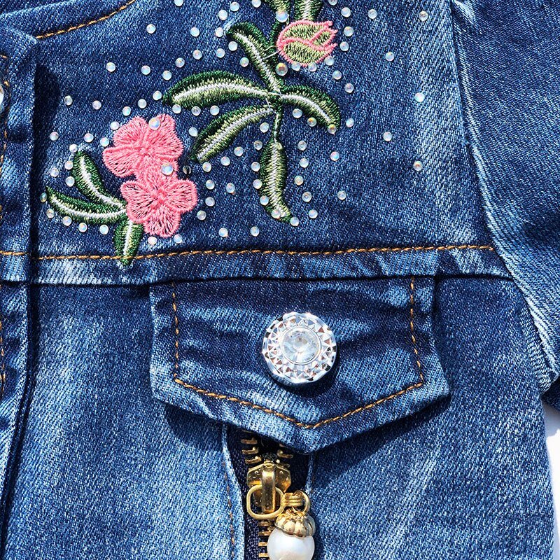 Lente Herfst Baby Meisje Kleding Meisje Denim Kleding Sets 3 Stuks Lange Mouwen T-shirt Jurk Tops Bebe Denim jas En Jeans