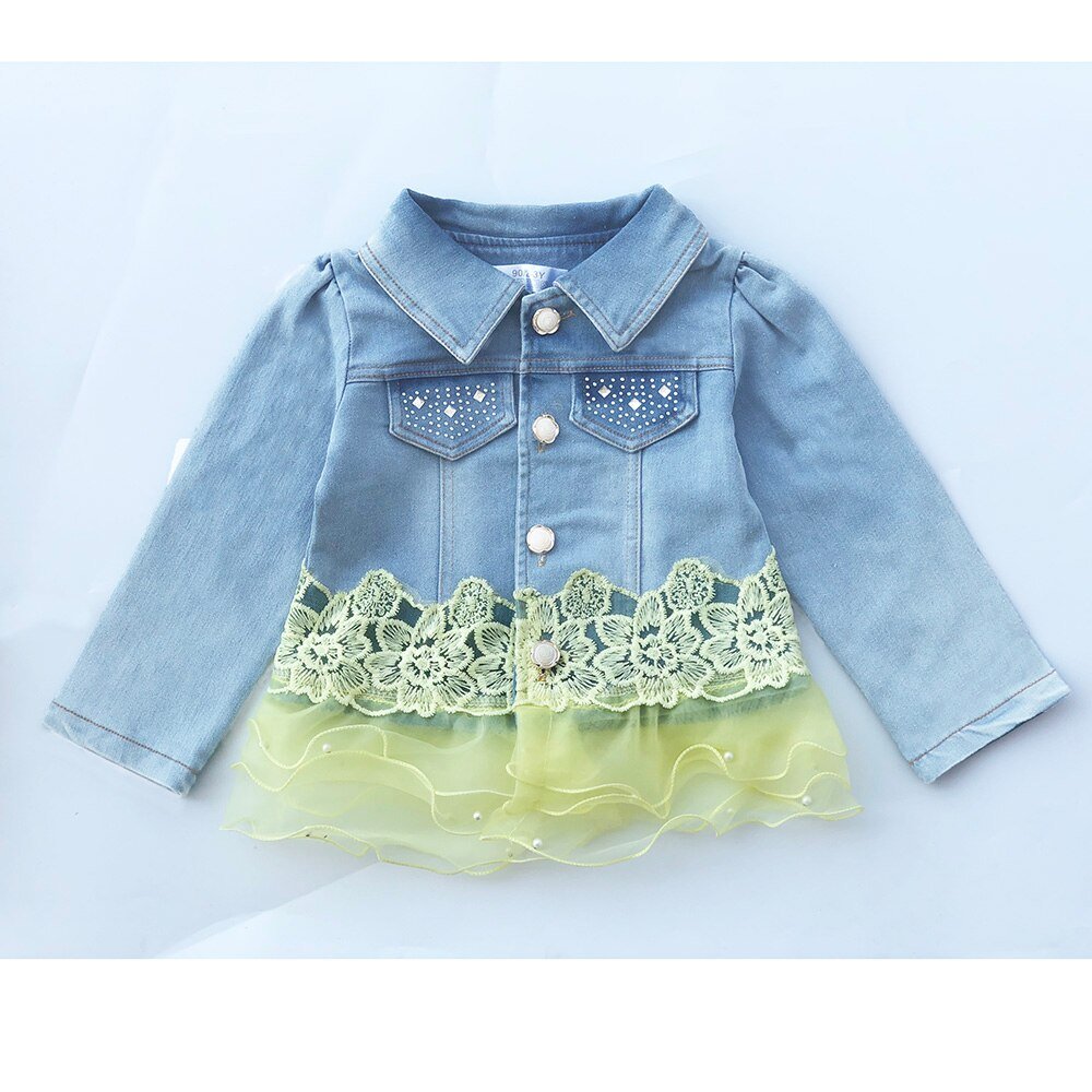 Lente Herfst Baby Meisje Kleding Meisje Denim Kleding Sets 3 Stuks Lange Mouwen T-shirt Jurk Tops Bebe Denim jas En Jeans