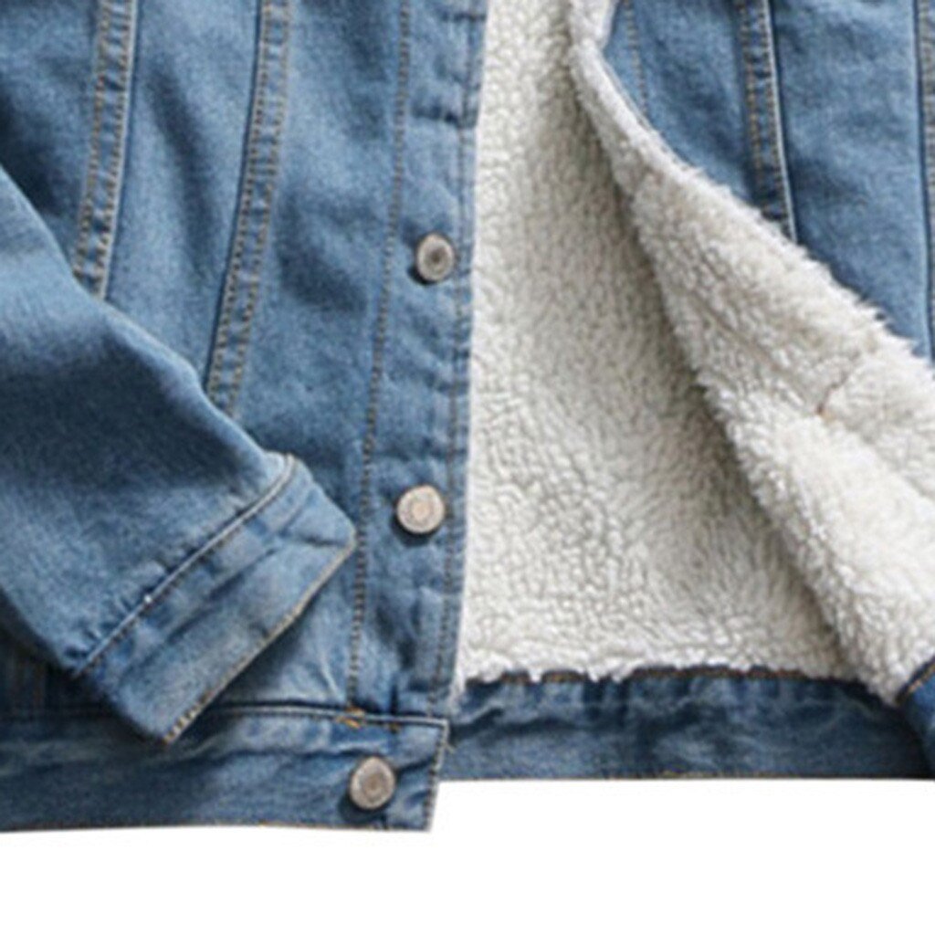 Vrouwen Denim Jassen Met Bont Dame Herfst Winter Denim Jassen Warm Overstuur Jassen Vintage Lange Mouwen Losse Jeans Jas Uitloper