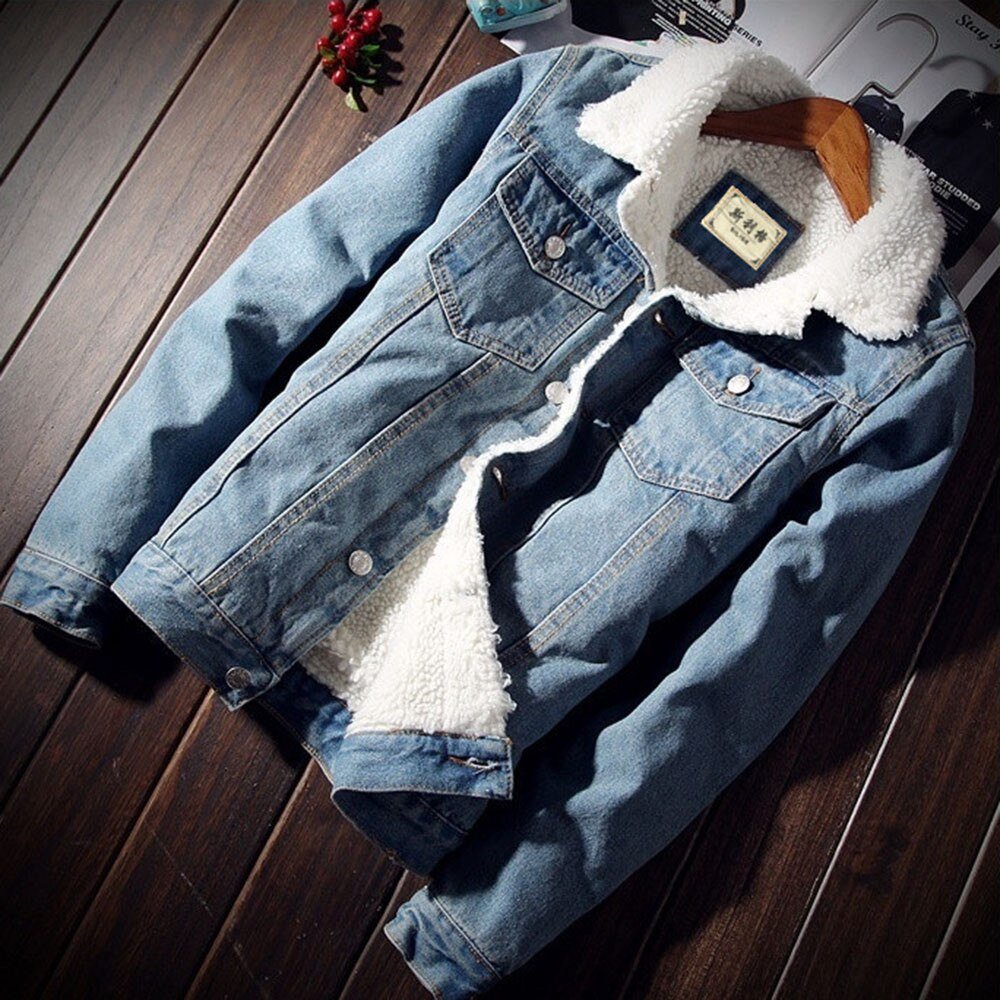 Vrouwen Denim Jassen Met Bont Dame Herfst Winter Denim Jassen Warm Overstuur Jassen Vintage Lange Mouwen Losse Jeans Jas Uitloper