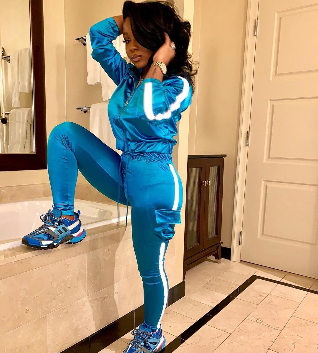 Echoine Reflecterende Strip Patchwork 2 Delige Set Vrouwen Trainingspak Jas Broek Set Jogging Femme Sportwear Bijpassende Set Twee Stuk
