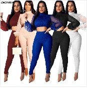 Herfst Winter Vrouwen Set Denim Trainingspakken Lange Mouwen Crop Top Mini Rokken suits Parels Tweedelige Pak Plus Size XL-5XL GL19436