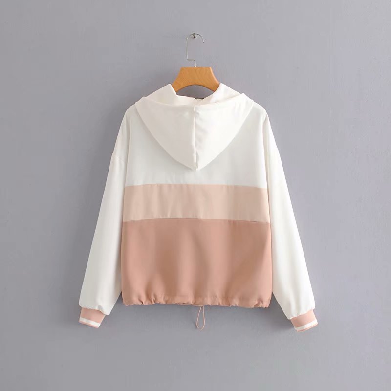 2019 Set Vrouwelijke Vintage Contrast Kleur Baseball Bomber Trui Jas Vrouwen Tops En Potlood Jogging Broek Past Tweedelige Sets