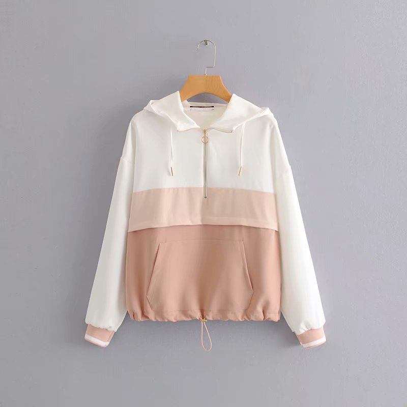 2019 Set Vrouwelijke Vintage Contrast Kleur Baseball Bomber Trui Jas Vrouwen Tops En Potlood Jogging Broek Past Tweedelige Sets