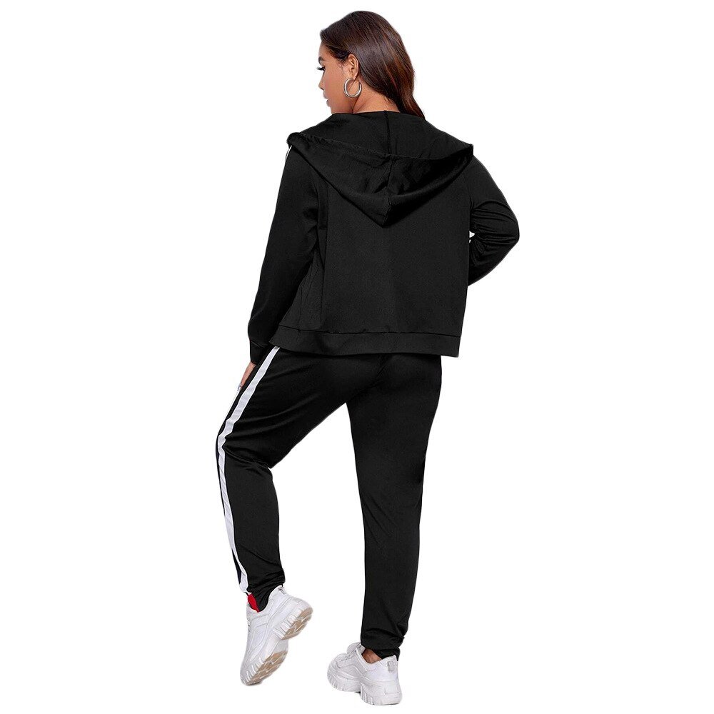 Vrouwen Sets Lange Mouwen Rits Hoodied Jacket Casual Sport Running Broek Streetwear Trainingspak Uitloper Vrouwen Set 2 Stuks Suits Vrouwen Sets Lange Mouwen Rits Hoodied Jacket Casual Sport Running Broek Streetwear Trainingspak Uitloper Vrouwen Set 2 Stuks Suits