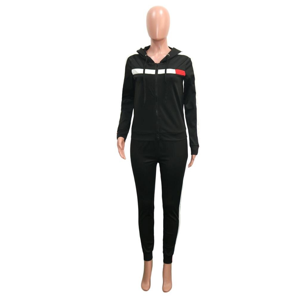 Vrouwen Sets Lange Mouwen Rits Hoodied Jacket Casual Sport Running Broek Streetwear Trainingspak Uitloper Vrouwen Set 2 Stuks Suits Vrouwen Sets Lange Mouwen Rits Hoodied Jacket Casual Sport Running Broek Streetwear Trainingspak Uitloper Vrouwen Set 2 Stuks Suits