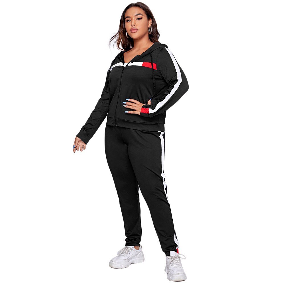 Vrouwen Sets Lange Mouwen Rits Hoodied Jacket Casual Sport Running Broek Streetwear Trainingspak Uitloper Vrouwen Set 2 Stuks Suits Vrouwen Sets Lange Mouwen Rits Hoodied Jacket Casual Sport Running Broek Streetwear Trainingspak Uitloper Vrouwen Set 2 Stuks Suits