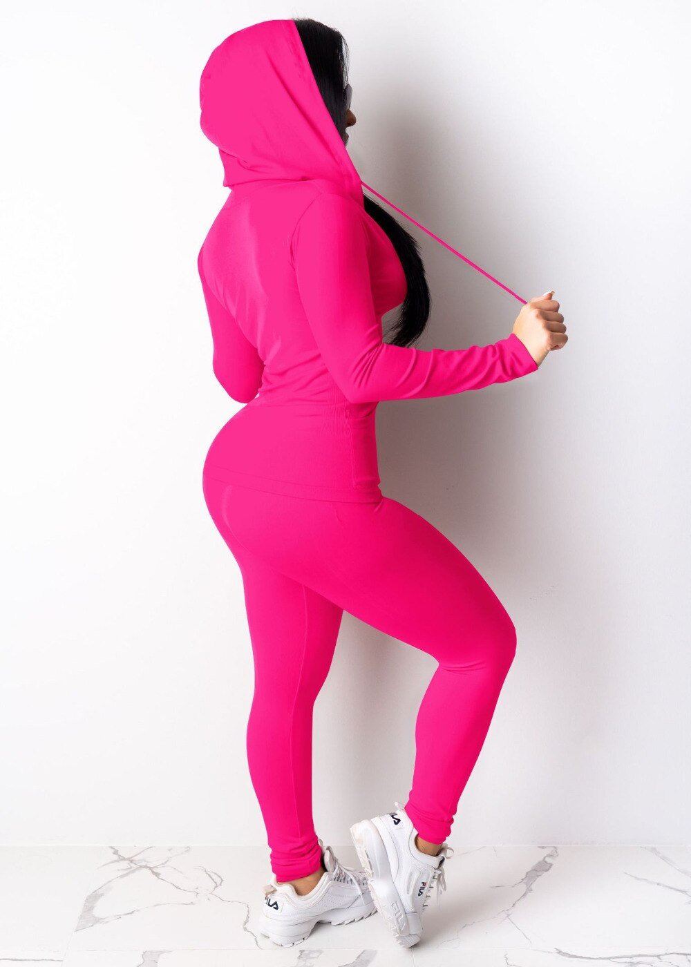 Tweedelige Set Trainingspak Vrouwen Festival Kleding Fall Winter Top + Broek Zweet Suits Neon 2 Stuk Outfits Bijpassende Sets plus Size
