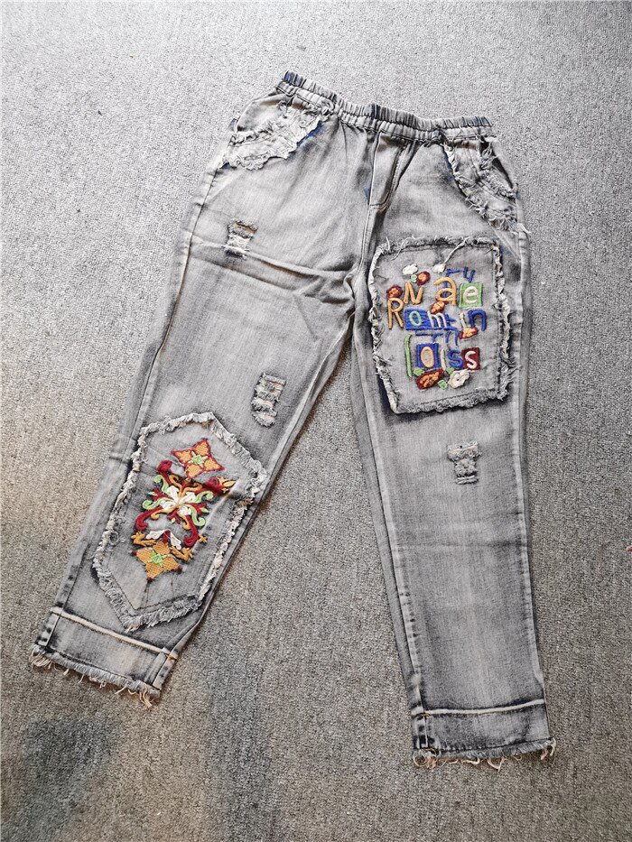 Koreaanse Dames Jeans Jassen Casual Broek Womens Denim Tweedelige Sets Lente Trainingspak Vrouw Bloemen Kleding Outfits