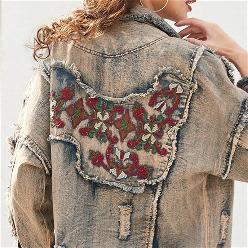 Koreaanse Dames Jeans Jassen Casual Broek Womens Denim Tweedelige Sets Lente Trainingspak Vrouw Bloemen Kleding Outfits