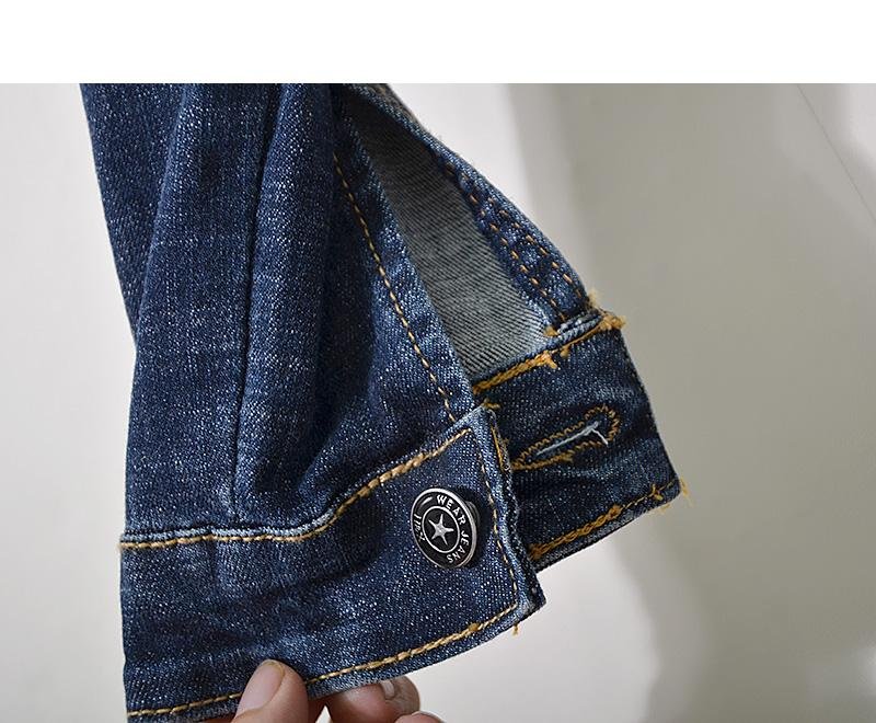 Lente Herfst Womens Sets Europese Goederen Industrial Stereo Bloem Sequin Bead Elasticiteit Jeans + Lange Mouwen Jas 2 Delige Set