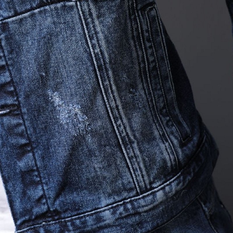 2 Mannen Nieuwe Herfst Mode Koreaanse Slim Fit Denim Jassen En Jeans Casual Tweedelige Sets Merk Kleding Suits
