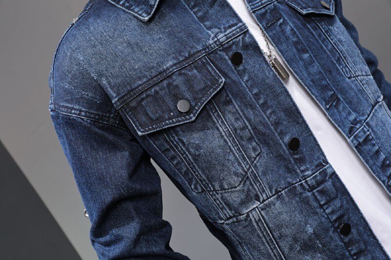2 Mannen Nieuwe Herfst Mode Koreaanse Slim Fit Denim Jassen En Jeans Casual Tweedelige Sets Merk Kleding Suits